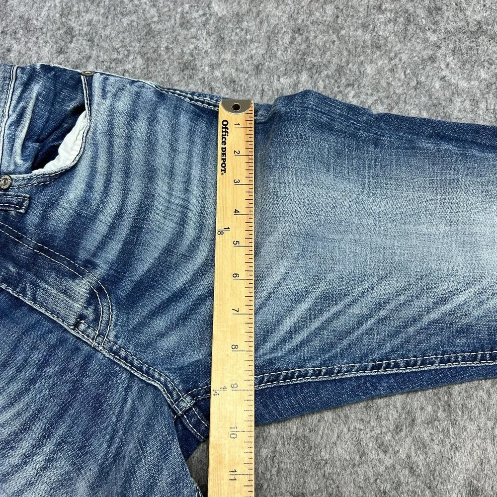 BKE Alec Jeans Mens 28R Blue Medium Wash Skinny Slim Stretch Denim Pants 28x32